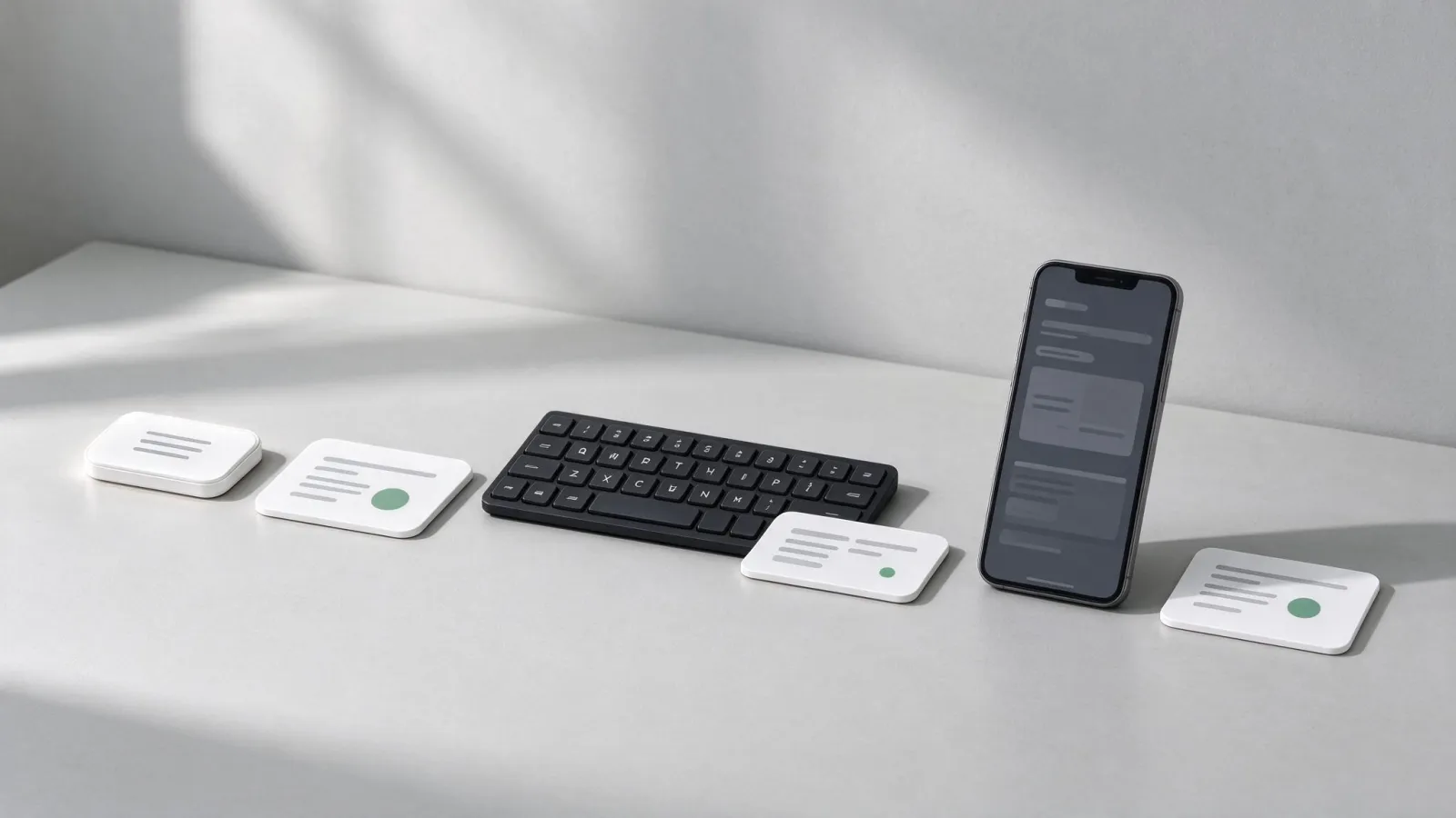 Ảnh minh hoạ Affordance (gợi ý cách dùng): ba cặp phần tử giao diện: có và không có dấu hiệu bấm được (nút, link, thẻ), đánh dấu bản rõ ràng