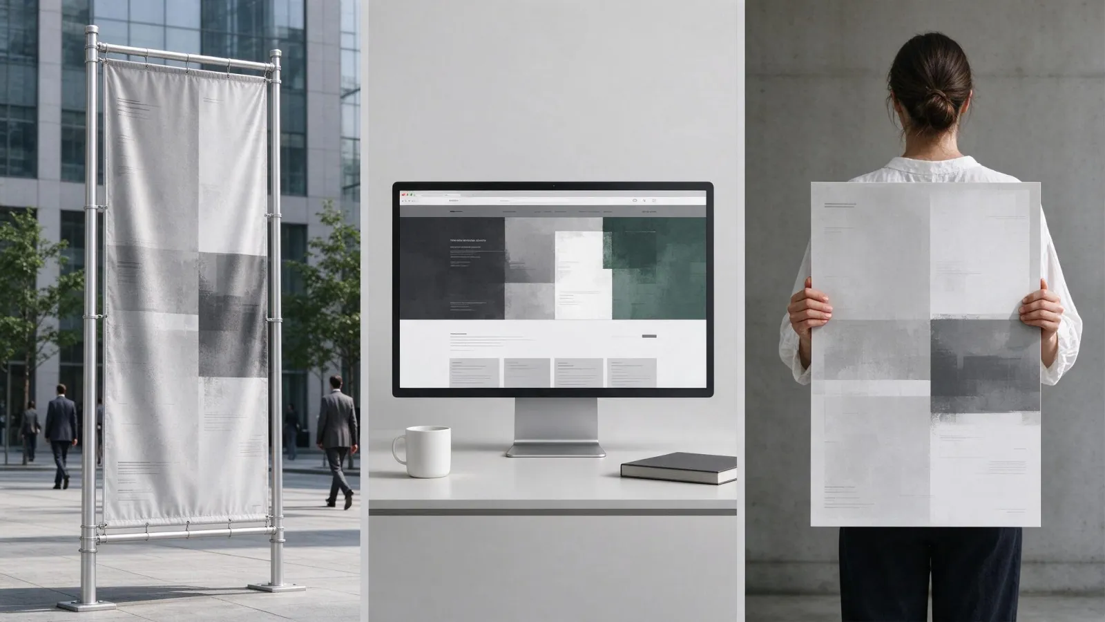 Ảnh minh hoạ Banner: banner treo ngoài trời, banner website và ảnh bìa mạng xã hội