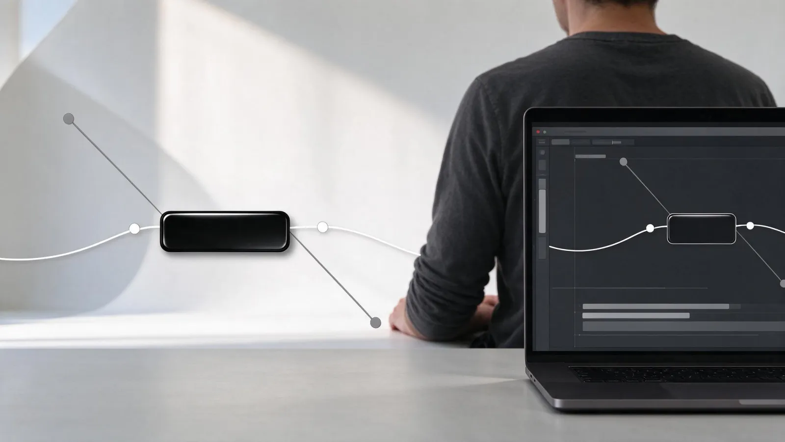 Ảnh minh hoạ Bezier Keyframe (keyframe Bezier): minh hoạ trực quan cho Bezier Keyframe (keyframe Bezier)