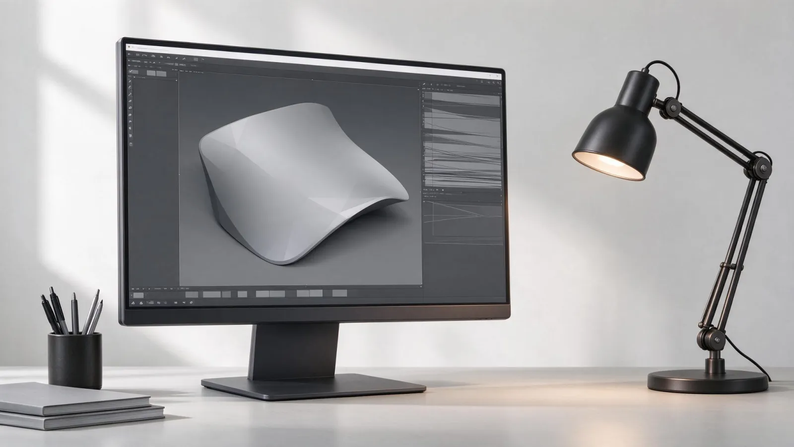 Ảnh minh hoạ Blender: ảnh chụp màn hình giao diện Blender (từ blender