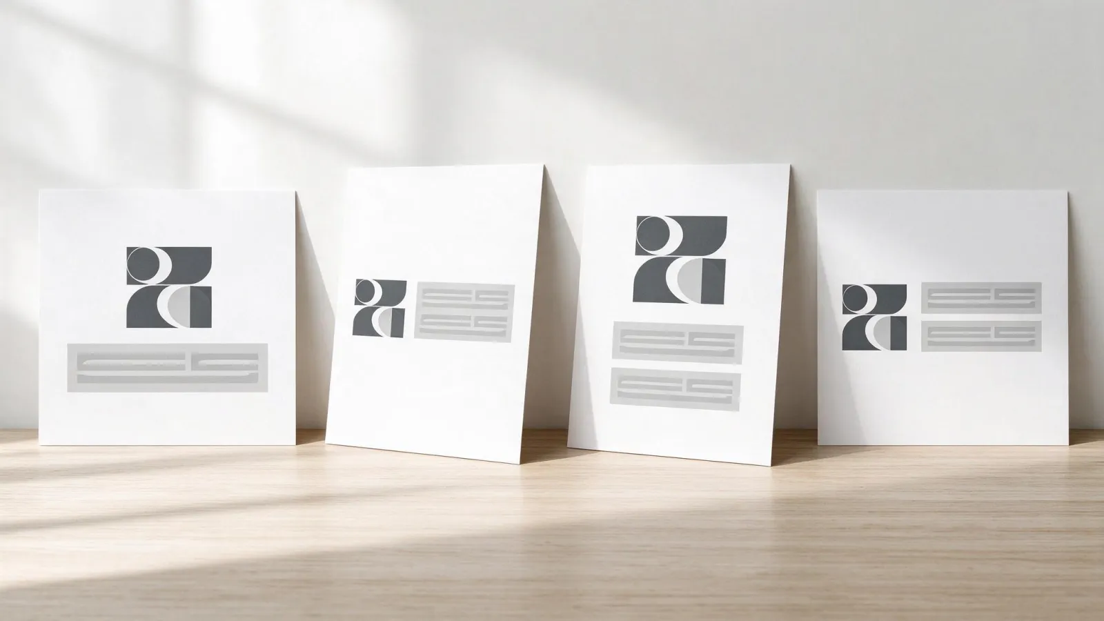 Ảnh minh hoạ Logo kết hợp (combination mark): một logo kết hợp với biểu tượng và chữ tách lớp, chỉ ra các lockup có thể tạo ra