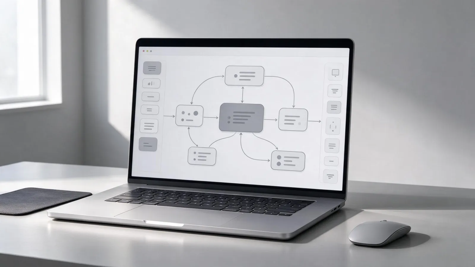 Ảnh minh hoạ ComfyUI: ảnh chụp màn hình một workflow ComfyUI đơn giản (từ trang chính thức) với các nút được