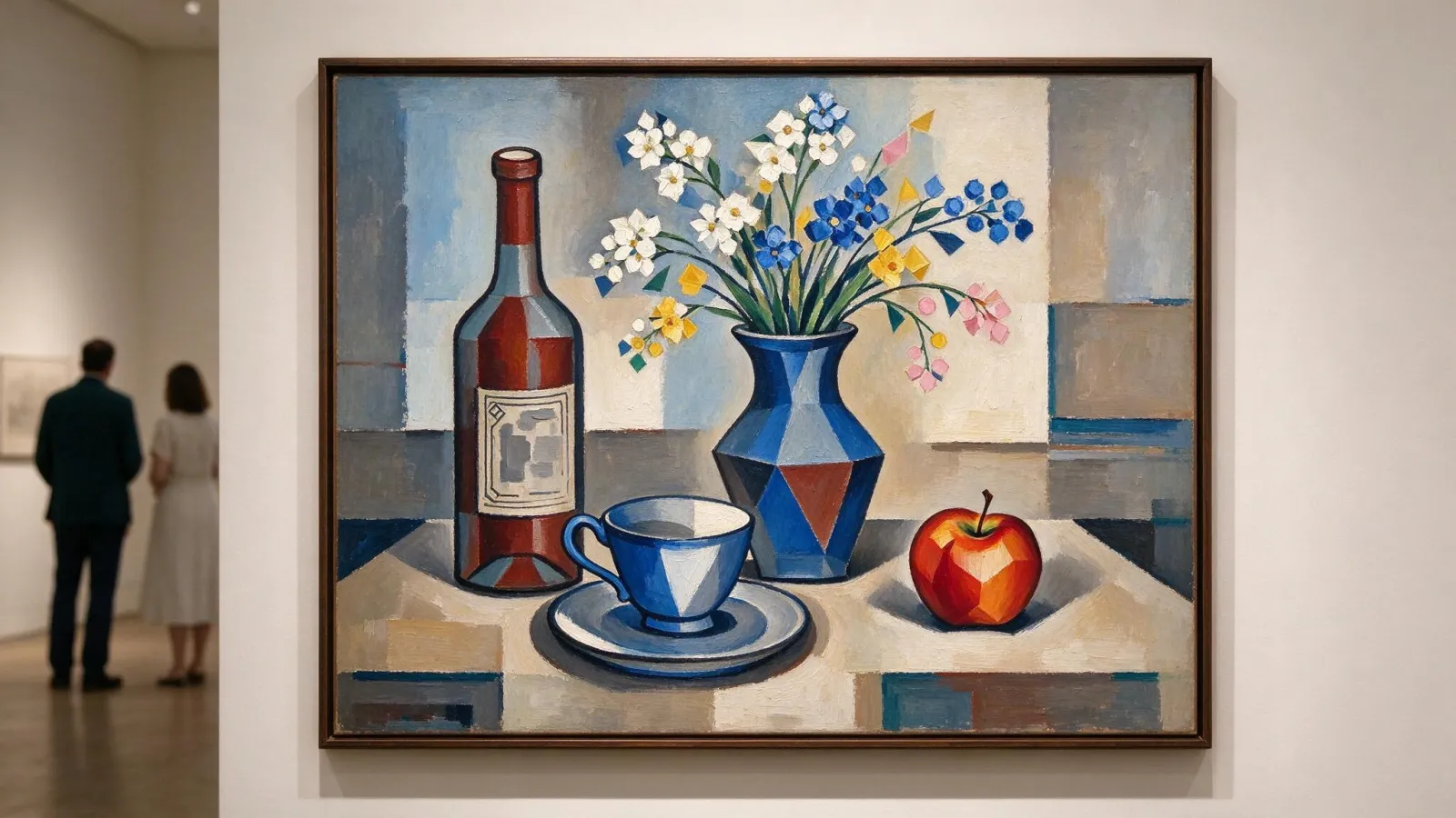 Ảnh minh hoạ Trường phái Lập thể (Cubism): một tĩnh vật đơn giản tự vẽ theo cách thường và theo cách lập thể với nhiều góc nhìn