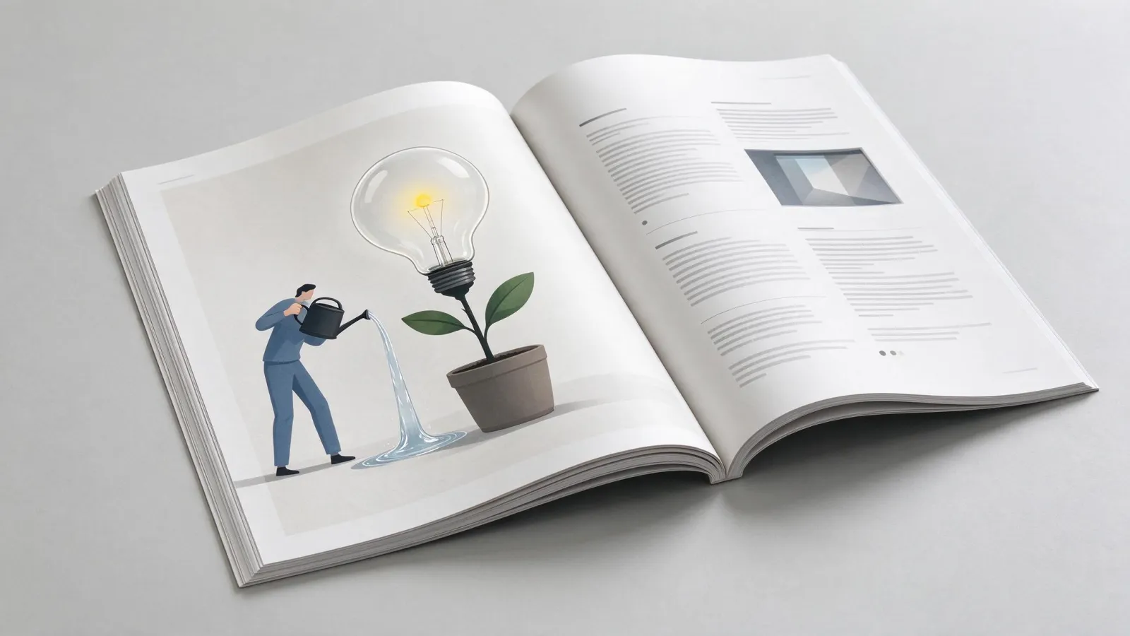 Ảnh minh hoạ Minh hoạ báo chí (editorial illustration): hai minh hoạ ẩn dụ tự vẽ cho một bài viết giả định về áp lực deadline, kèm tiêu đề bài