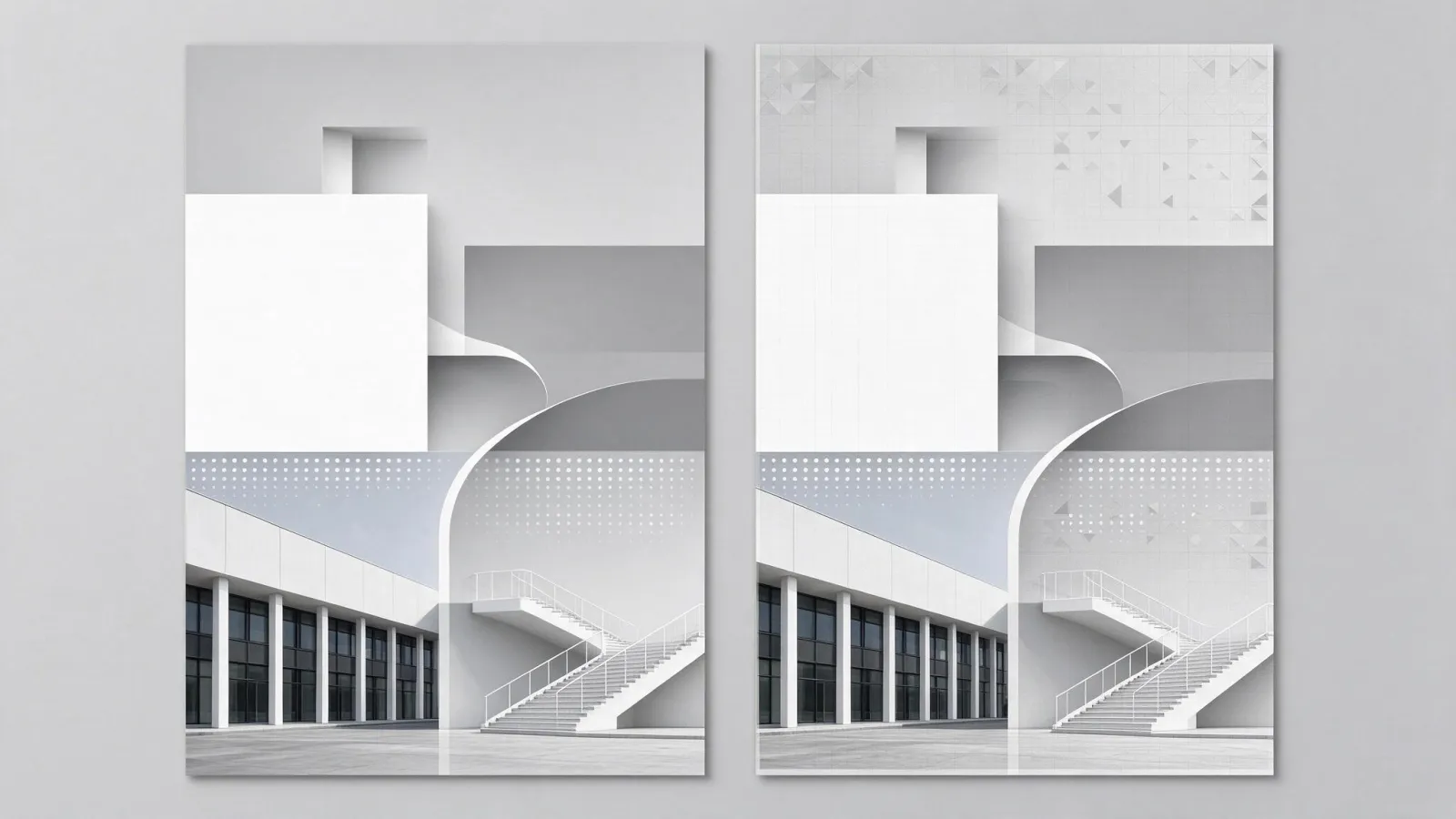 Ảnh minh hoạ Hình thức theo công năng (form follows function): hai poster cùng nội dung: một bản theo phong cách Swiss chức năng, một bản trang trí dày đặc