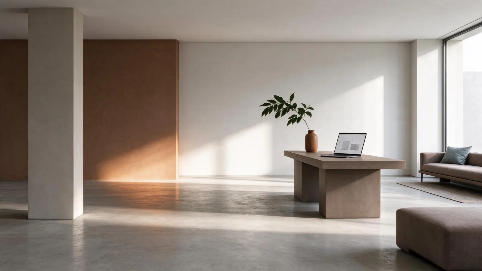 Ảnh minh hoạ Chiếu sáng toàn cục (global illumination): một căn phòng render chỉ có ánh sáng trực tiếp và có GI, thấy rõ màu nảy từ tường lên sàn