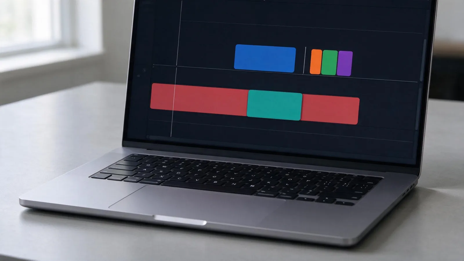 Ảnh minh hoạ Insert và Overwrite (chèn và ghi đè): hai sơ đồ timeline: Insert đẩy clip sau lùi lại, Overwrite đè lên đoạn có sẵn với tổng độ dài không đổi