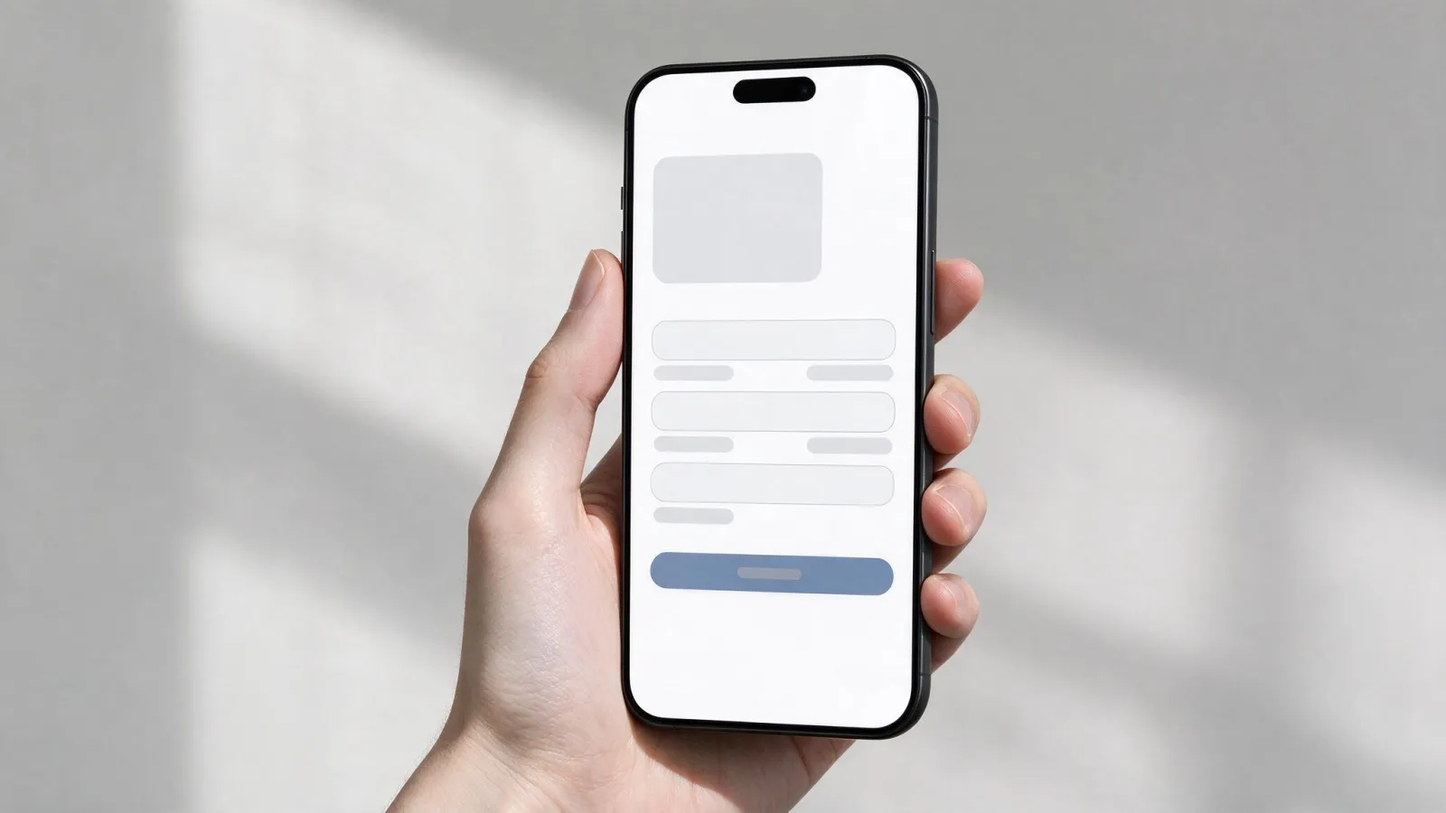 Ảnh minh hoạ Microcopy (chữ nhỏ trong giao diện): màn hình đăng ký với dòng hướng dẫn nhỏ dưới mỗi ô