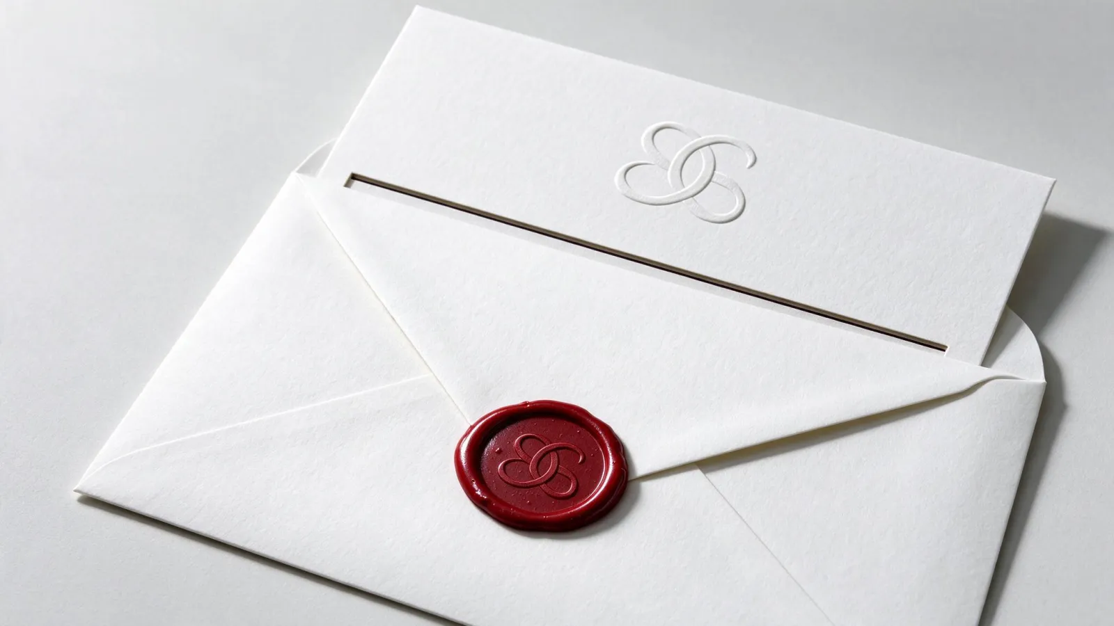 Ảnh minh hoạ Monogram: con dấu sáp và dấu dập nổi trên giấy