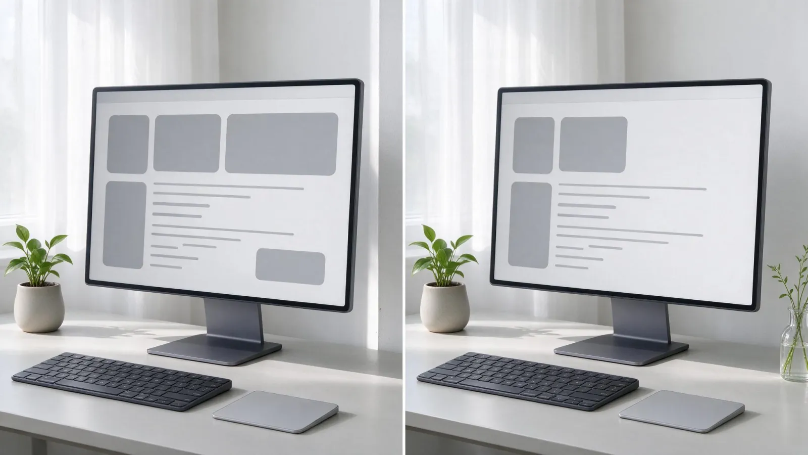 Ảnh minh hoạ Negative prompt (prompt loại trừ): cùng một prompt có và không có negative prompt 'chữ, watermark', đặt cạnh nhau