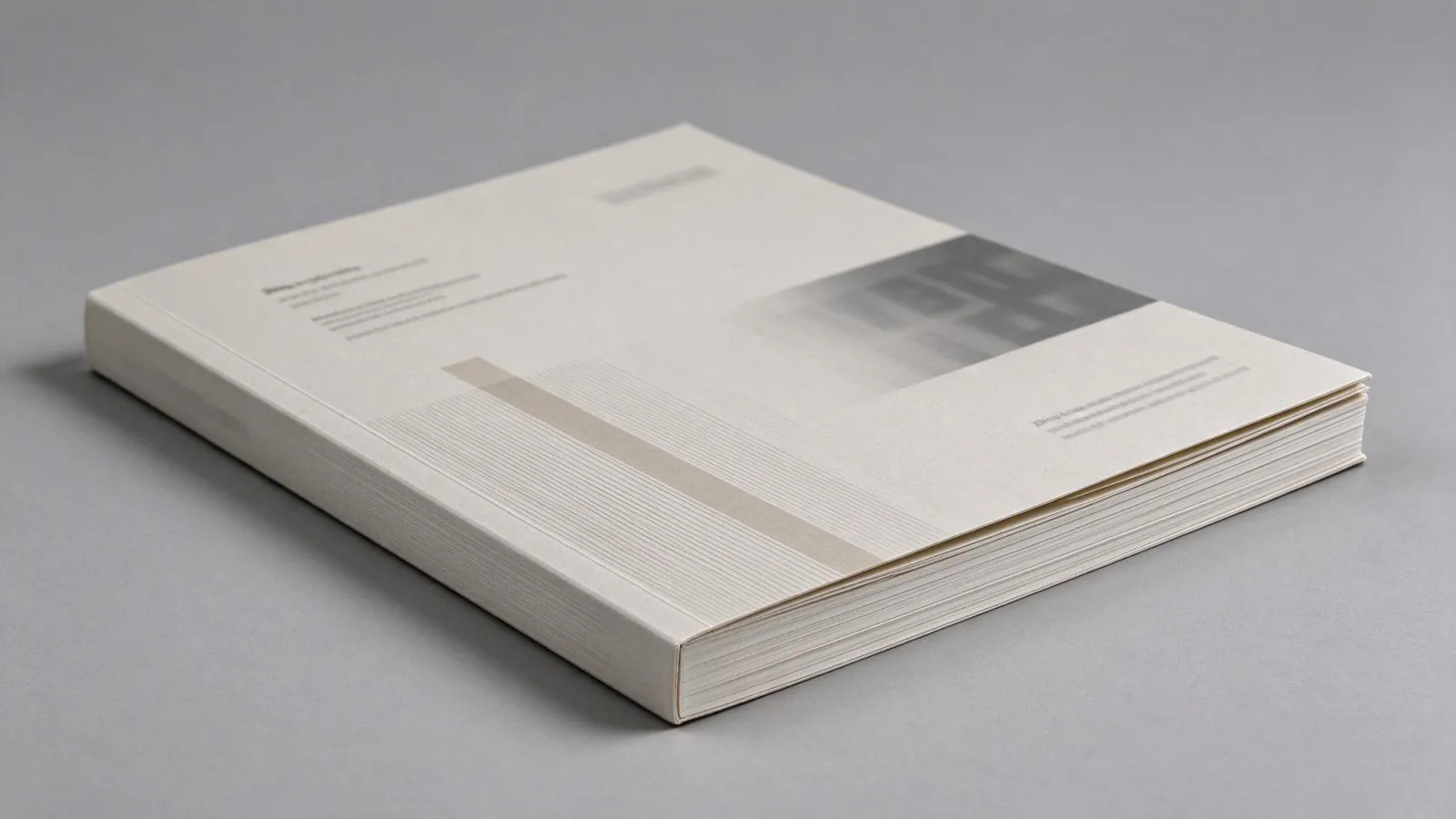 Ảnh minh hoạ Đóng keo gáy vuông (perfect binding): bìa sách trải phẳng, gáy (ghi độ dày) và mặt trước