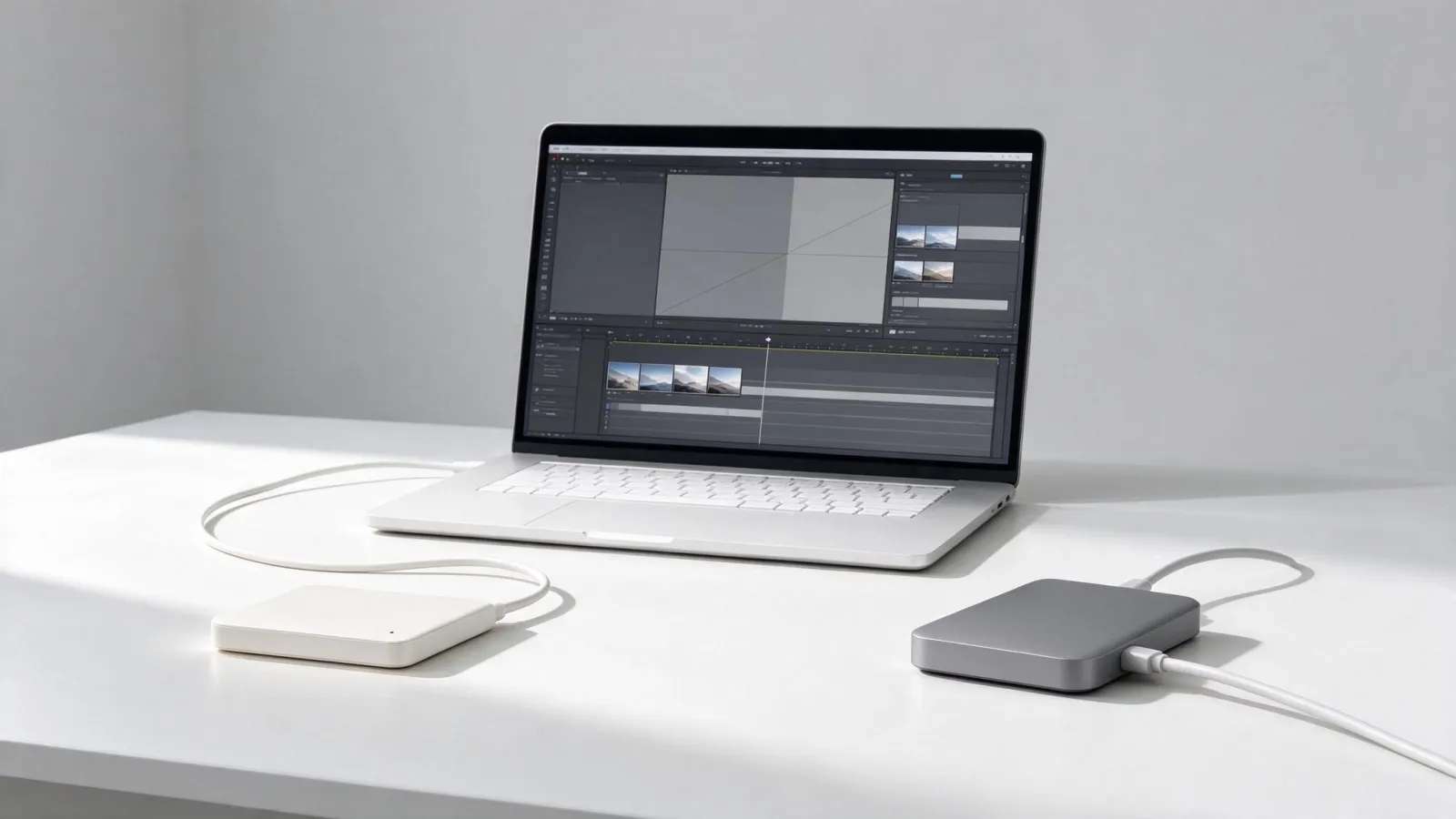 Ảnh minh hoạ Proxy (file dựng nhẹ): sơ đồ file 4K gốc tạo ra proxy 720p dùng khi dựng, rồi xuất lại bằng file gốc